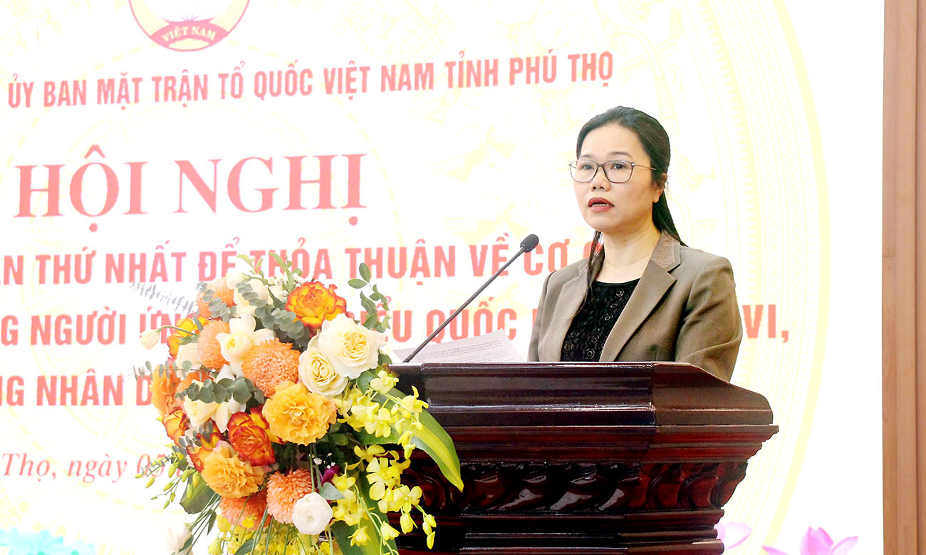 Hội nghị hiệp thương thống nhất cơ cấu, thành phần, số lượng người ứng cử đại biểu Quốc hội khóa XVI và đại biểu HĐND tỉnh khóa XX